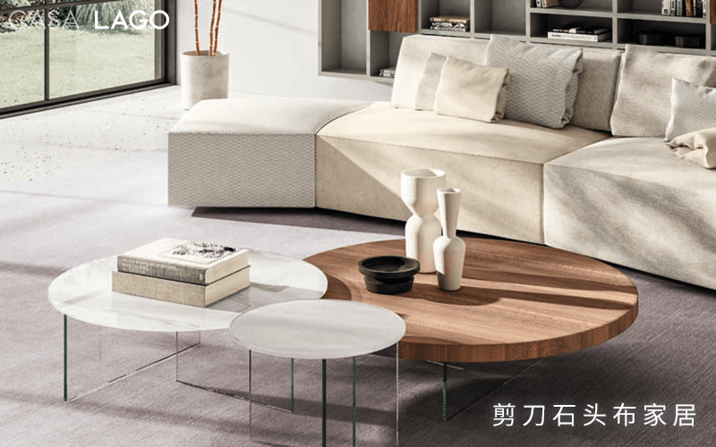 造型别致的现代轻奢茶几，也能成为客厅空间的精彩点缀！