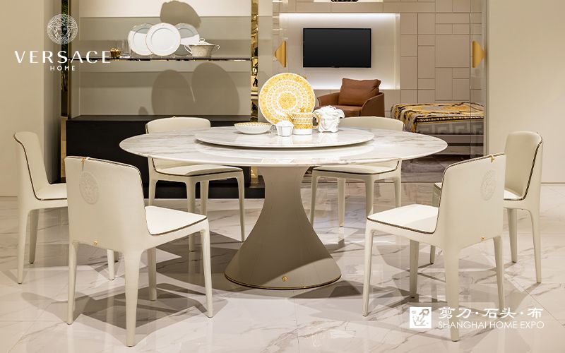 VERSACE HOME圆餐桌/餐椅