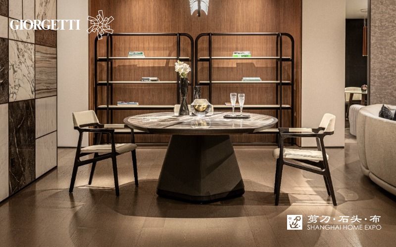 GIORGETTI异形餐桌/餐椅